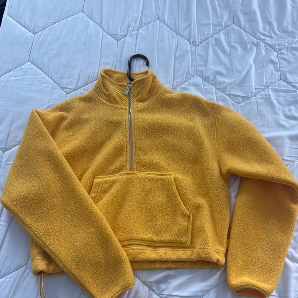 Golden Yellow Women's Quarter-Zip Sweater